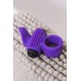 Bullet Lastic Ring Эрекционное кольцо с подхватом мошонки и стимуляццией клитора фиолетовое