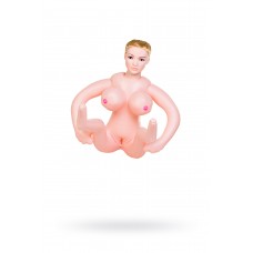 Кукла надувная Liliana с реалистичной головой, TOYFA Dolls-X, блондинка, с двумя отверстиями, кибер