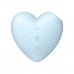 Cutie Heart blue двухсторонний вакуум-волновой вибростимулятор, голубой