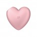 Cutie Heart pink двухсторонний вакуум-волновой вибростимулятор, розовый