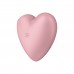 Cutie Heart pink двухсторонний вакуум-волновой вибростимулятор, розовый