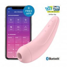 Curvy 2+ Pink розовый Вакуумный стимулятор с возможностью управления через приложение
