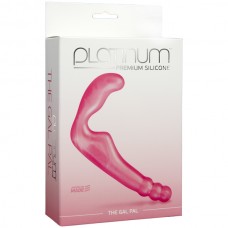 Безременной страпон, стимулятор точки G без вибрации Platinum Premium Silicone - The Gal Pal - Pink