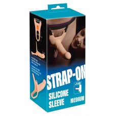 Силиконовый полый страпон на ремнях Silicone Strap-on by You2Toys Medium